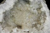 Keokuk Quartz Geode with Calcite & Filiform Pyrite - Missouri #144777-3
